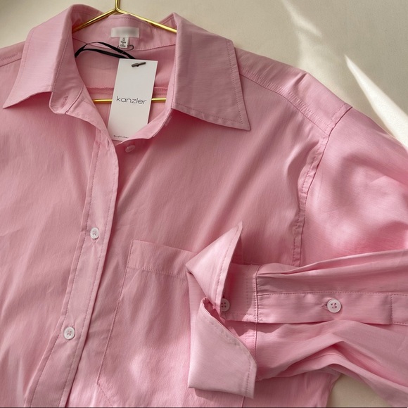 Emma Button-Down Shirt — Soft Pink - Picture 7 of 7